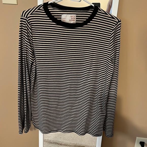 Like new Jackson Rose stripped long sleeve tee - Picture 1 of 5